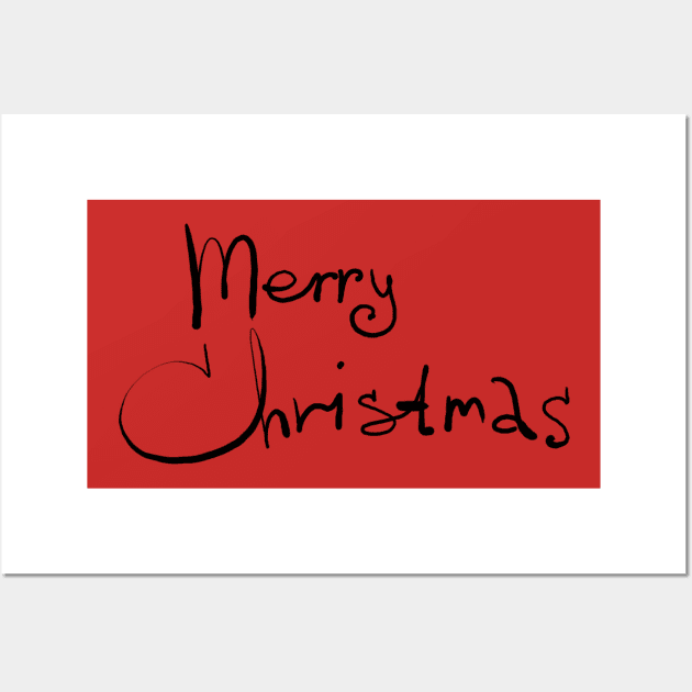 Merry Christmas Wall Art by holidaystore